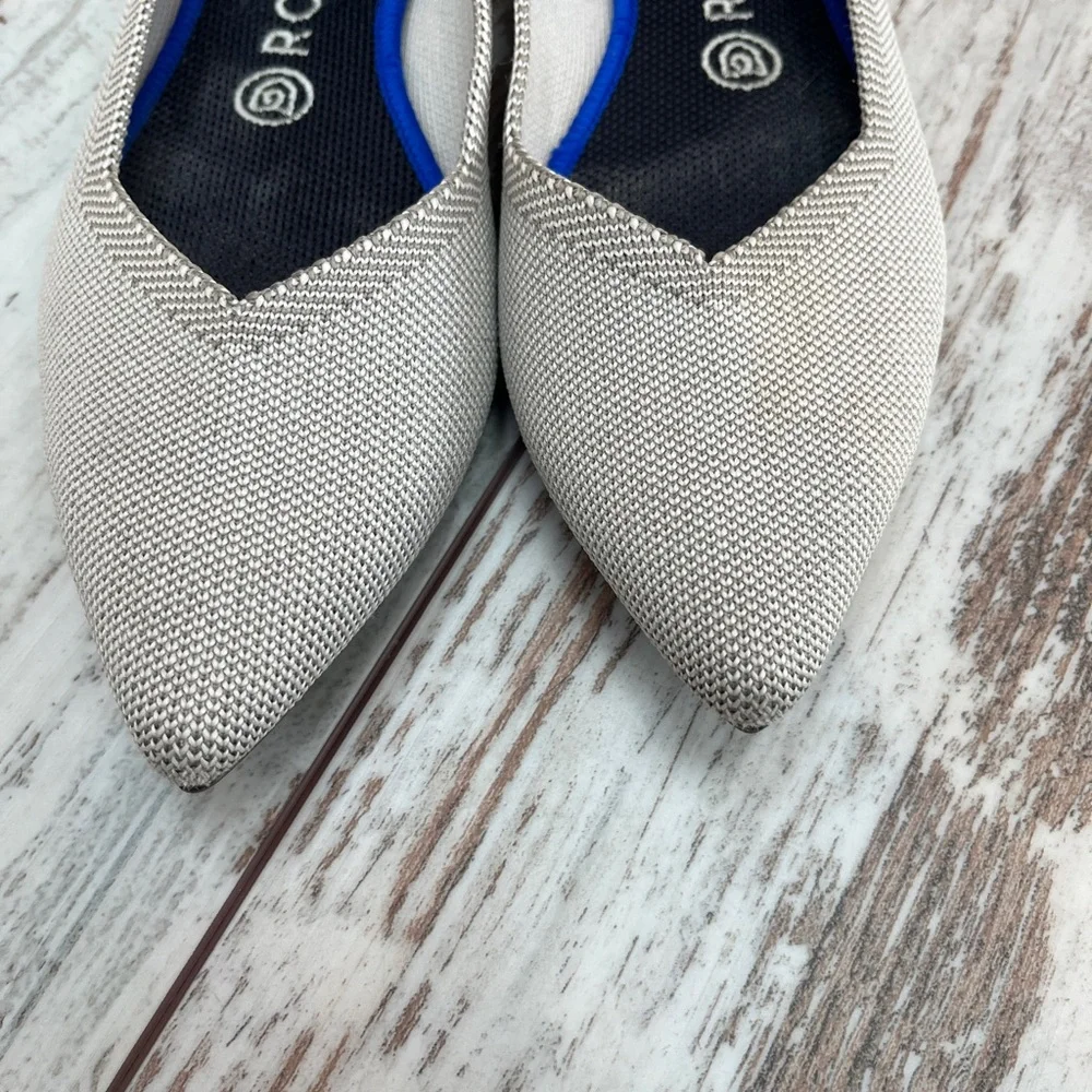 Rothy’s The Point Flax Birdseye Knit Flats - Size 8.5 - Picture 13 of 16